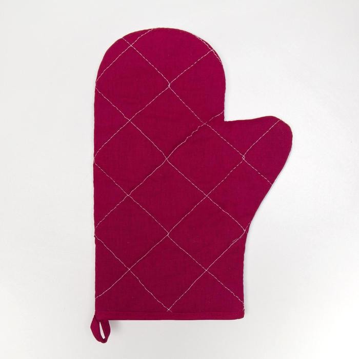 Варежка-прихватка Доляна "Пасха" 20х28 см, 35% хлопок, 65% пэ, ватин 250 г/м2