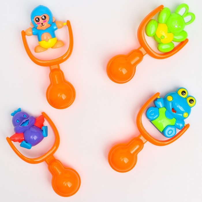 Погремушка «Зверята», виды МИКС