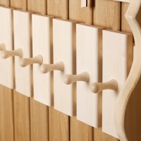 Полка - вешалка для бани и сауны «С лёгким паром», липа, настенная, 9 крючков, «Добропаровъ»