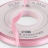 Лента атласная TEIRA, двухсторонняя, 6 мм, 25±1 м, розовая №158