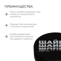 Шайба хоккейная Winter Star, взрослая, d=7,6 см