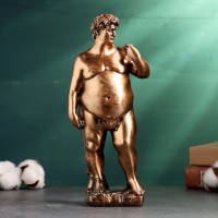 Интерьерная фигура "Толстый Давид" бронза, 24х6х10,5см