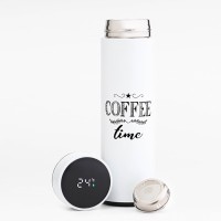 Термос, 500 мл, Basic "Мастер К", с ситечком, с датчиком температуры, сохраняет тепло 10 ч