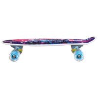 Пенниборд «Девушка» 55 х 14 см, колеса световые PU 60 х 45 мм, ABEC 7, алюминиевая рама