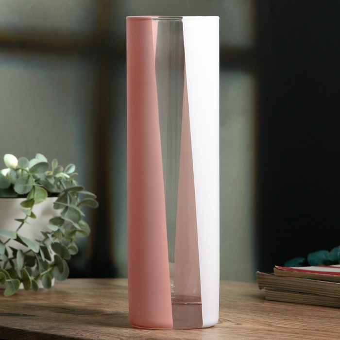 Ваза для цветов стекло «Джессика» для цветов, прямая, 27 см