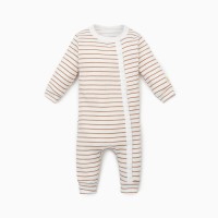 Комбинезон Крошка Я, BASIC LINE, рост 62-68 см, полоска бежевая