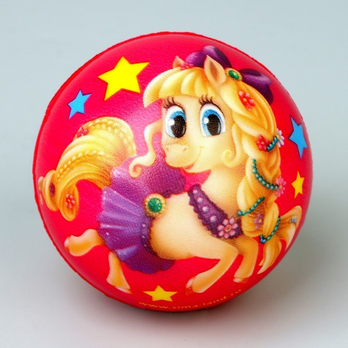 Мягкий мяч «Красавица пони», 6,3 см, виды МИКС Мягкий мяч «Красавица пони», 6,3 см, виды МИКС