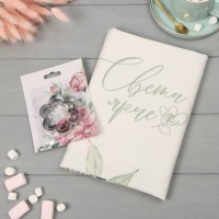 Набор Tenderness: полотенце 40×73 см, саржа 190 г/м², формочки для печенья