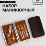 Набор маникюрный «Рептилия», 8 предметов, в футляре, МИКС