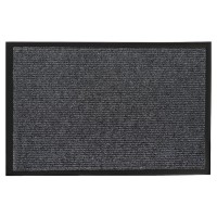 Коврик придверный влаговпитывающий, ребристый, «Комфорт», 40×60 см, цвет серый
