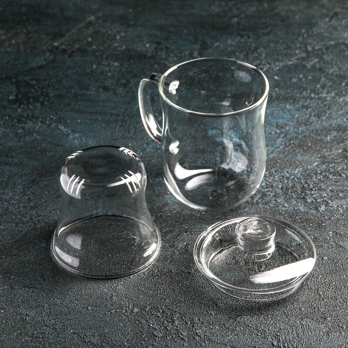 Кружка «Софи», 350 мл, с ситом, с крышкой