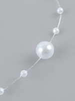 Жемчуг на леске, 3/8 мм, 9±0.5 м, белый