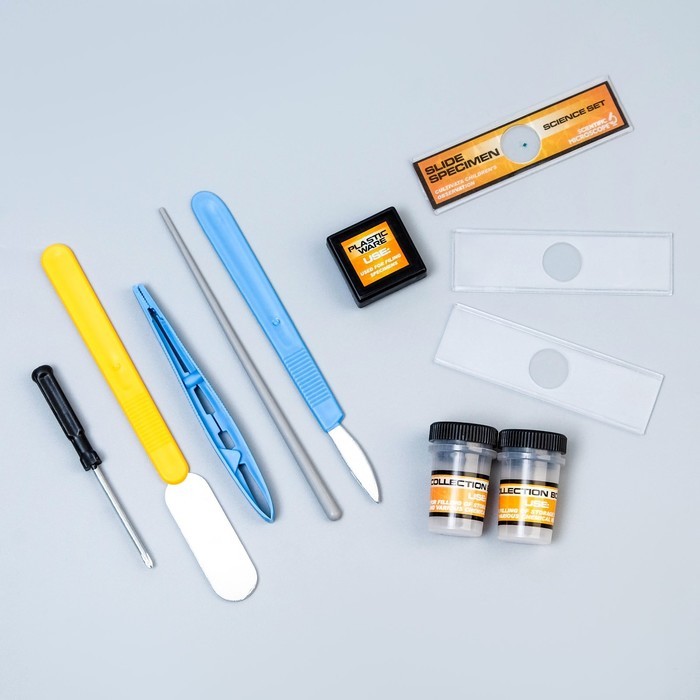 Микроскоп "Юный ученый" кратность до х1200, белый, подсветка