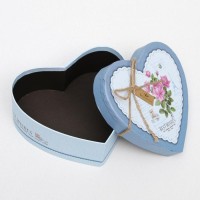Набор подарочных коробок 3 в 1 сердца «Розы» голубой, 21×19×9 - 15.5×14×6 см