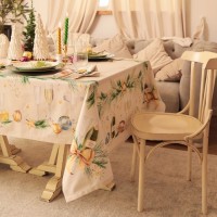 Скатерть новогодняя "Этель" Spruce mood 150х110см +/-3см с ВГМО, 100%хл, саржа 190гр/м2
