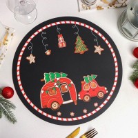 Салфетка сервировочная на стол Доляна «Пряник», d=36 см