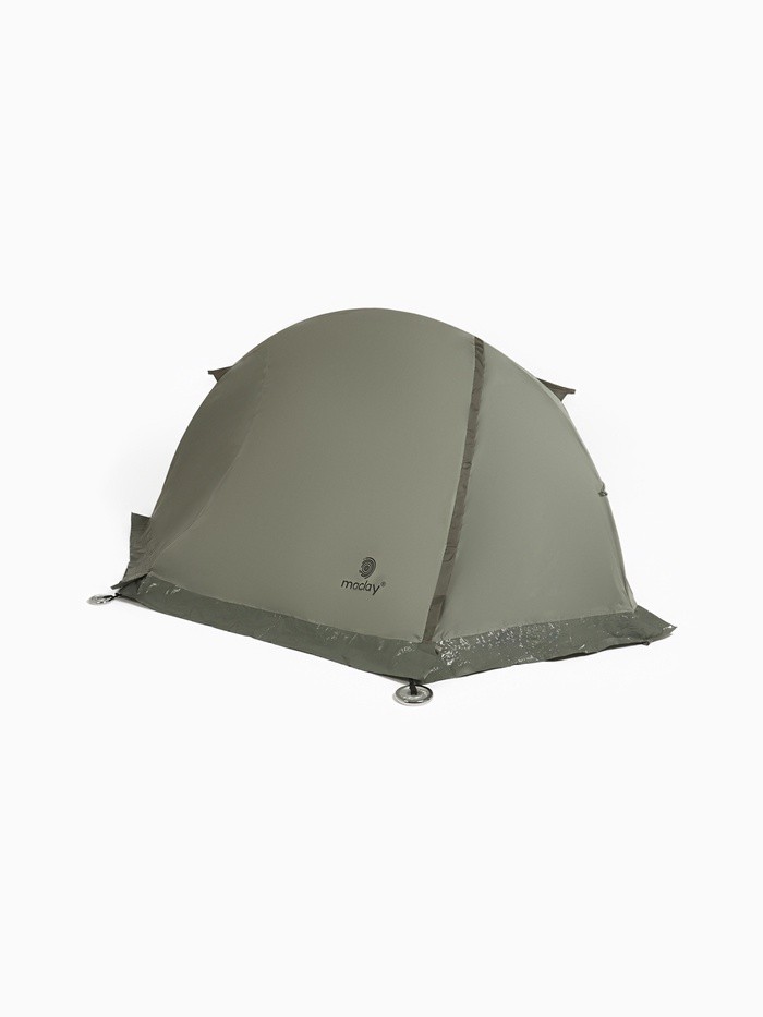 Палатка туристическая 2-х местная maclay sayan 2, 260×145×125 см, треккинговая, двухслойная, зелёная