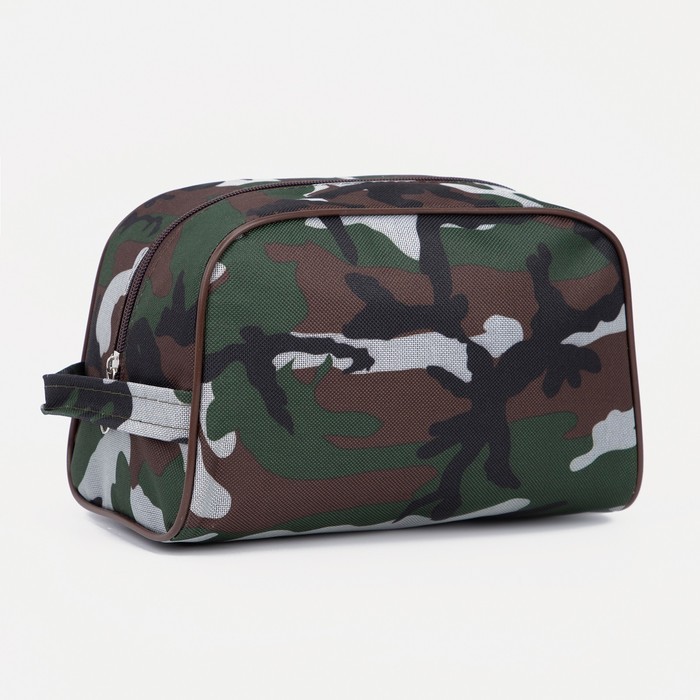 Косметичка на молнии, цвет камуфляж