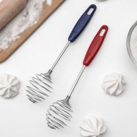 Венчик для взбивания Доляна «Шеф-повар», 22 см, цвет МИКС