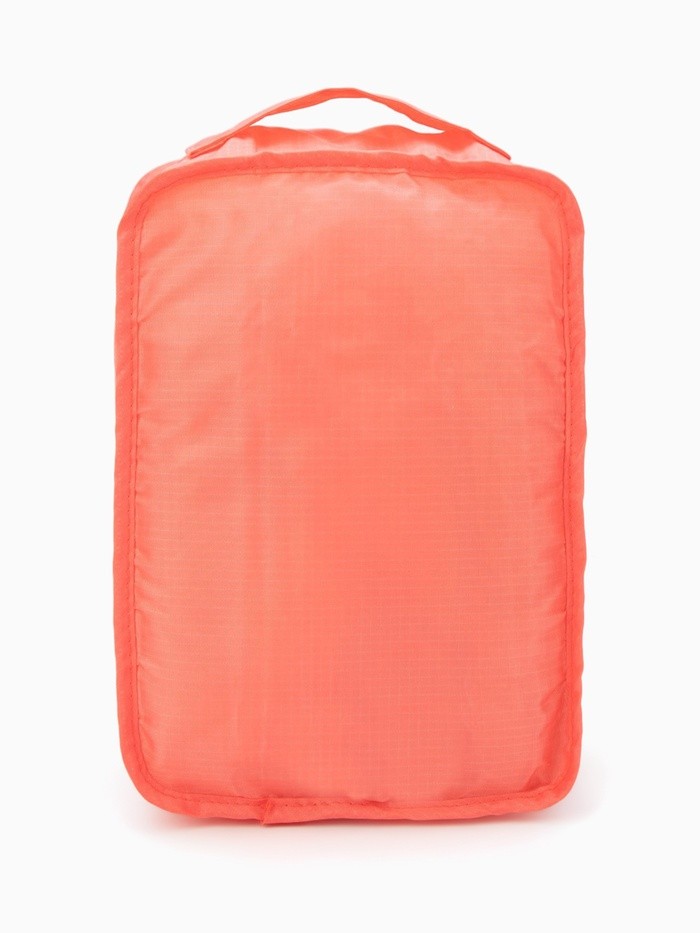 Косметичка дорожная на молнии, с ручкой, с карманом, персиковая