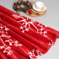 Плед LoveLife "Снежинки" 150*200 см,100% п/э, велсофт 280 гр/м2