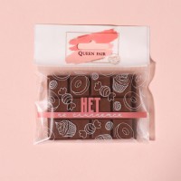 Зеркало складное «Шоколадное чудо», с расчёской, 8,5 × 6 см, цвет МИКС