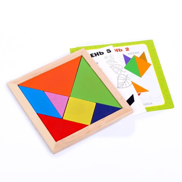 Головоломка "Танграм" буквы и цифры