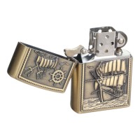 Бензиновые зажигалки «Морской флот», набор 4 шт., 3×10×23 см