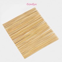 Набор шампуров Доляна, 25 см, d=3 мм, 85-90 шт., бамбук