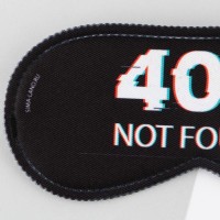 Маска для сна Not found, 19.3×9.5 см, чёрная