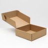 Коробка самосборная, крафт, 21.1×22.2×6.9 см