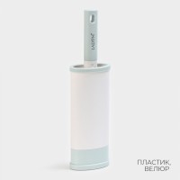 Щётка для одежды и мебели LaDо́m, для удаления шерсти и волос, 30×5.5×2 см, чехол 20×8.5×4.5 см