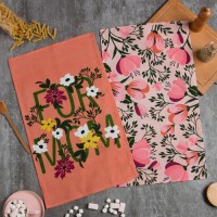 Набор кухонных полотенец Доляна "For mom", 35х60 см-2шт, 100% хлопок