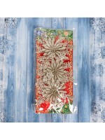 Ёлочные игрушки 3 шт. «Зимнее волшебство. Цветы с узкими лепестками», 10×10 см, золото