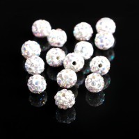 Бусины для творчества «Шамбала», 8 мм, набор 15 шт, цвет радужный