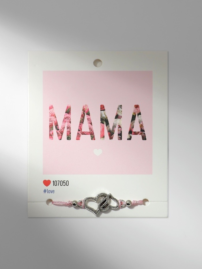 Браслет Dream мама, цвет светло-розовый, d=6 см