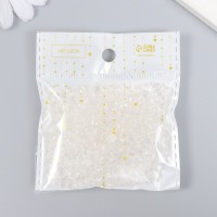 Бусины для творчества пластик «Кристалл с гранями прозрачный», набор 20 г, 0.4×0.6×0.6 см