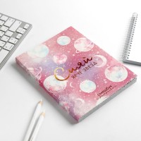 Ежедневник-Смэшбук с раскраской антистресс А5, 80 л «Сияй ярче звезд»