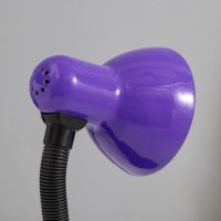 Лампа настольная Е27, с выкл. на зажиме (220 В) фиолетовая (108 В)