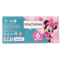 Пластилин 6 цветов 90 г «Минни», Минни Маус