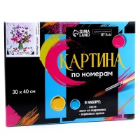 Картина по номерам на холсте с подрамником «Весенний букет», 40х30 см