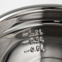 Миска с мерной шкалой, 20×10,2 см, 1,2 л, толщина 0,6 мм