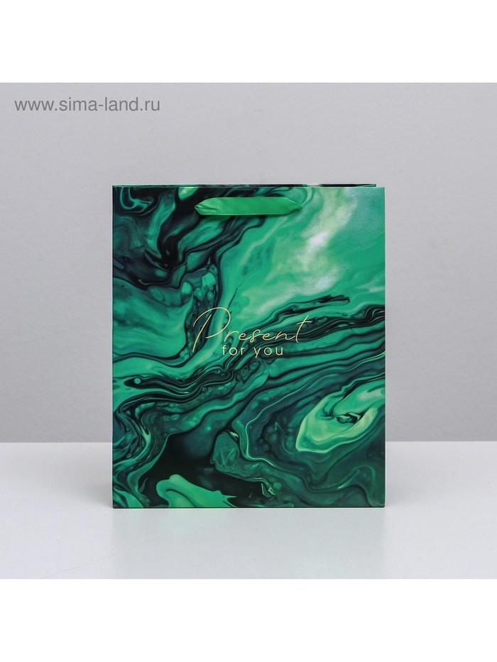 Пакет подарочный ламинированный, упаковка, Present for you, ML 23 х 27 х 11.5 см
