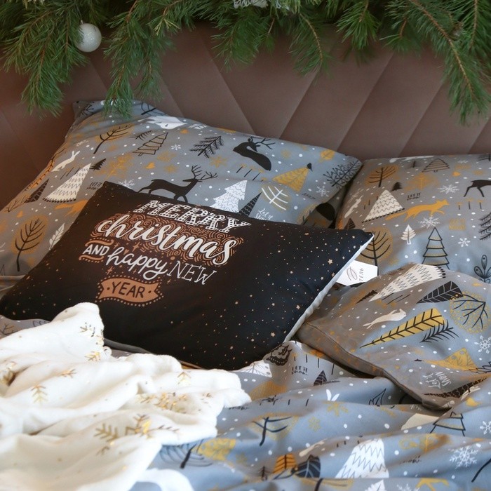 Постельное белье "Этель" Евро Let it snow (вид 2) 200*217 см, 240*220 см, 70*70 см - 2 штуки