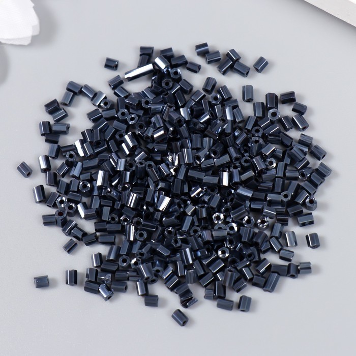 Бисер "Zlatka" рубка 10/0, 10 г, №0129 т.серый