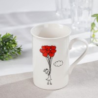 Кружка Доляна «Навстречу любви», 300 мл, 10,6×7,6×11 см