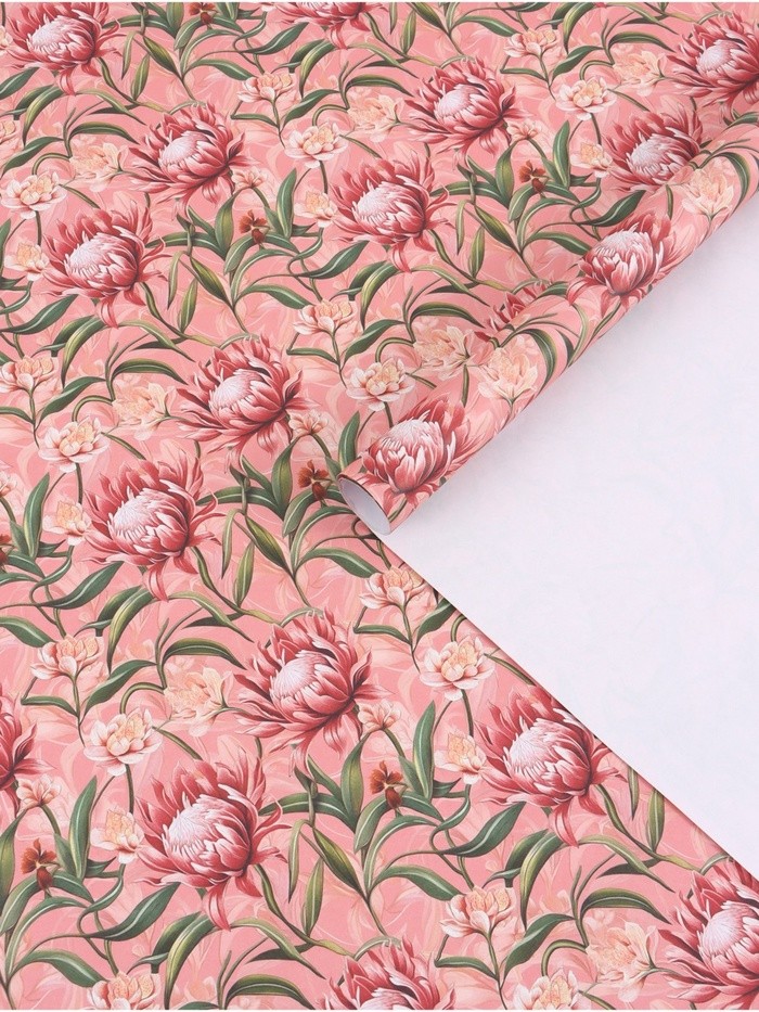 Бумага упаковочная «Цветочная», 70 × 100 см