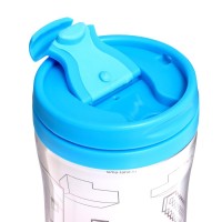 Термостакан детский «Пиксельный мир», с вставкой-раскраской, цвет голубой, 250 мл