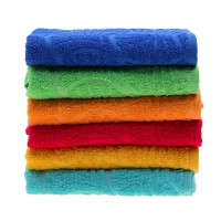 Полотенце махровое "Волна", размер 50х90 см, 300 гр/м2, цвет светло-зелёный