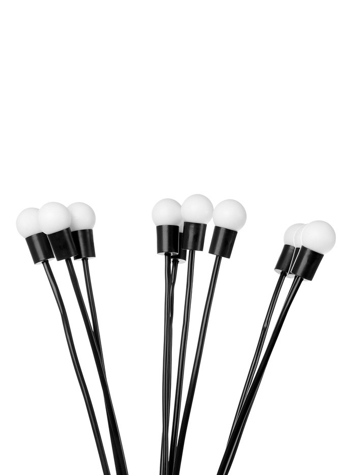 Садовый светильник на солнечной батарее «Шарики», 68 см, 10 LED, свечение тёплое белое